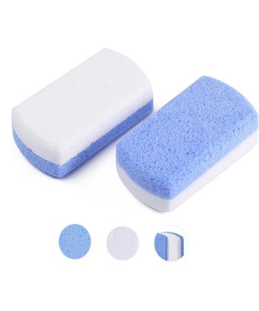 Aonat 2 pieces of pumice for foot care double-sided pumice for feet bimsstein foot peeling exfoliating and smoothing the Skin Blue - Buy Online on GoSupps.com