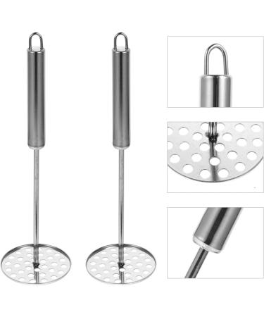 Hemoton Carrot Cookware 2pcs Potato Masher Stainless Steel with Fine Mesh Platter Fruit Cooking Tools for Bead Fruits Yams Baby Food (Silver) Garlic Smasher Press - Buy Online on GoSupps.com