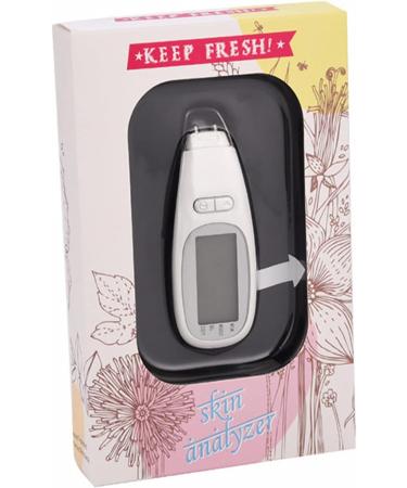 Skin Moisture Oil Softness Analyzer Digital Percentage Result AG13 Battery LCD Display Skin Care Tool Elitzia ET302 Mini Portable White - Buy Online on GoSupps.com
