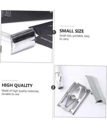 Beaupretty Manual Razor Facial Trimmer for Men - Portable Double Razor & Shaving Brush Set - International Shipping Available - Buy Online on GoSupps.com