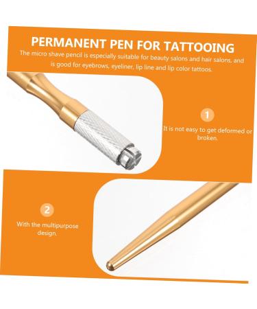 BELLIFFY 3pcs Eyebrow Pencil Tattooing Needle Holder Eyebrow Accessory Microblading Brow Pen Aluminum - Buy Online on GoSupps.com