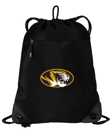 Broad Bay Mizzou Drawstring Bag University of Missouri Cinch Pack Backpack UNIQUE MESH & MICROFIBER