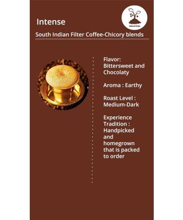 Mokka'Farms Traditional South Indian Filter Coffee 1 Kg - Intense Coffee | 60% Coffee - 40% Chicory Blend | Freshly Roast & Ground Strong & Flavourful | Farm to Fork | One-way Valve Zip-lock Bag (250 Gm Traditional) - Buy Online on GoSupps.com