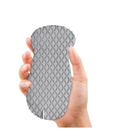 Exfoliating Bath Sponge Soft Bath Sponge Brush Dead Skin Remover Reusable Shower Sponge for Adult (Gray)