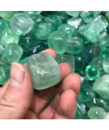 10pc Rough Natural Crystal Quartz Cube Stone Decoration Green Fluorite Quartz Tumbled for Ornaments Gifts Natural Stones and Minerals - Buy Online on GoSupps.com