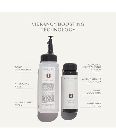 Kristin Ess Platinum Icy Translucent Ash Hair Gloss - The One Signature Formula - Buy Online on GoSupps.com