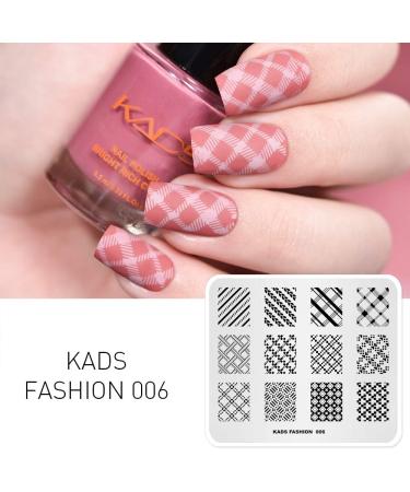 Alexnailart Nail Art Stamping Templates - Lines Lattice Design (FA006) - Buy Online on GoSupps.com