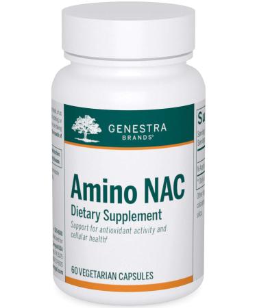 Genestra Brands Amino NAC | Vegan N-Acetyl-L-Cysteine Formula | 60 Capsules
