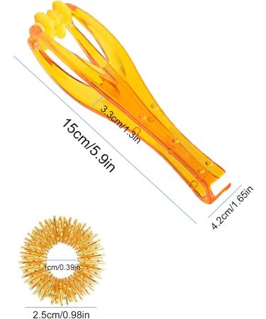 Zhenp 12-Piece Acupressure Ring Set - Metabolism Massage Rails for Finger Therapy & Joint Relief (Gold/Silver) - Ideal for All Ages - Buy Online on GoSupps.com