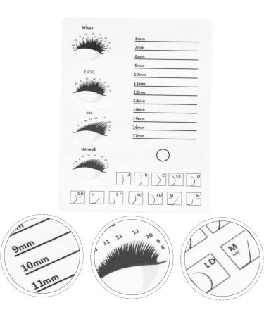Buy 1pc Eyelash Display Board - Lash Extension Tools & Accessories | White Acrylic Eyelash Tray for False Lashes - Buy Online on GoSupps.com