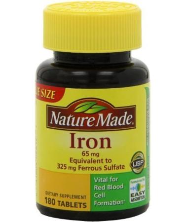 Nature Made Iron 65mg Tablets by Naruekrit 100 ea