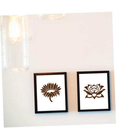 NUOBESTY 20pcs Set Sunflower Cutout Painting Template Mandala Flower Stencil Diy Craft Hollow Flower Painting White 15X15CM - Buy Online on GoSupps.com