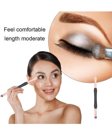 Eyeshadow Brush Double Ended Eye Makeup Brush with Protective Cap Soft Eye Brush for Women and Girls with Daily Eye Make-up - Buy Online on GoSupps.com
