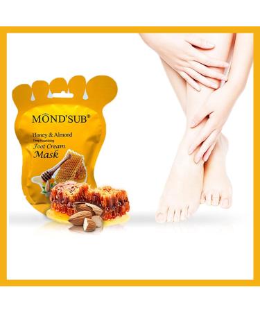 Elitzia Foot Mask - Moisturizing Repair for Dry Cracked Skin | 5pcs Honey Foot Treatment for Men & Women - Buy Online on GoSupps.com