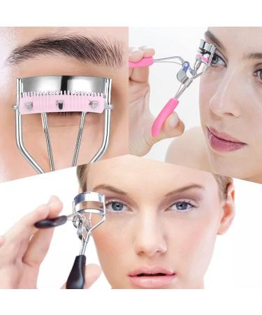 2 Pcs Eyelash Curlers - No Pinching Professional Eye Makeup Tools for Longer Looking Lashes - Random Color - Buy Online on GoSupps.com