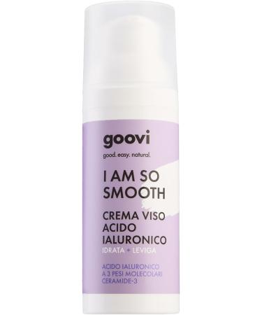 Goovi GOOVI I Am So Smooth Hyaluronic Acid Facial Moisturizing Cream with triple hyaluronic acid and ceramides firms and tightens skin 50 ml - Buy Online on GoSupps.com