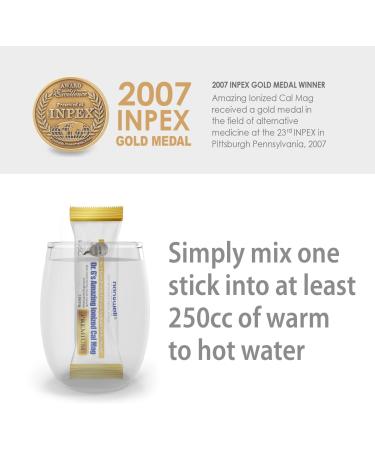 Dr. G's Amazing Ionized Cal Mag 2 860mg (Premium) - Bone Strength and Bone Health Supplement with Ionized Calcium & Magnesium Powder Stick Packs - 30 Sticks x 1 Pack (30 Count) 3.03 Ounce (Pack of 1) - Buy Online on GoSupps.com