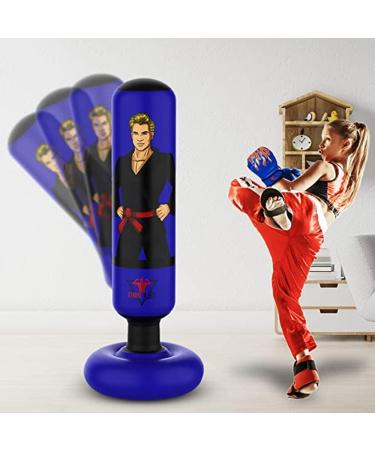JEELA SPORTS Extendable Punching Bag for Kids 3-12 Years | Inflatable 53-63 inches with Boxing Gloves | Resistant Kids Punching Bag | Burn Off Children's Energy | Perfect Toy Gift for Boys - Buy Online on GoSupps.com