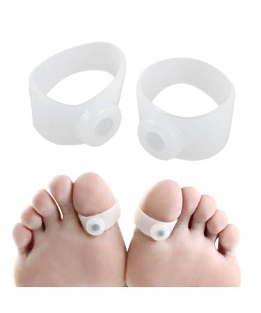 2 pieces of silicone magnetic rings for weight reduction reusable foot massage toe ring blood sugar controller ring body slimming ring toe massager for men and women