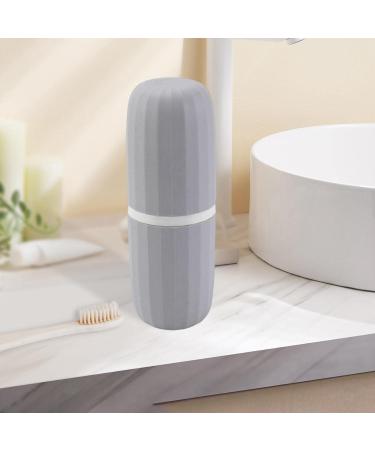 Perfk 5x Toothbrushes & Toothpaste Holder Box | Travel & Bathroom Toothbrush Cup Organizer - Buy Online on GoSupps.com