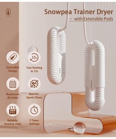 Snowpea Electric Shoe Dryer & Warmer | Eliminate Odor | Timed Auto Self Off | Upgraded-White - Buy Online on GoSupps.com