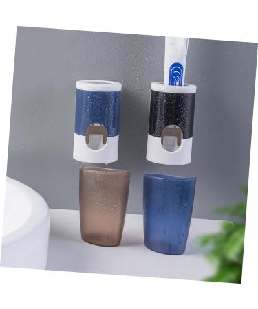Cabilock Electric Toothbrushes for Children - 3 Pc Set with Wall-Mounted Automatic Toothpaste Dispenser & Bracket | Kids Black Toothbrushes 6.5x6.5cm - Buy Online on GoSupps.com