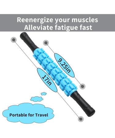 Liposuction Massage Roller Stick for Athletes | Muscle Soreness Relief & Lymphatic Drainage | Trigger Point Therapy Massager for Runners & Back Recovery - Buy Online on GoSupps.com