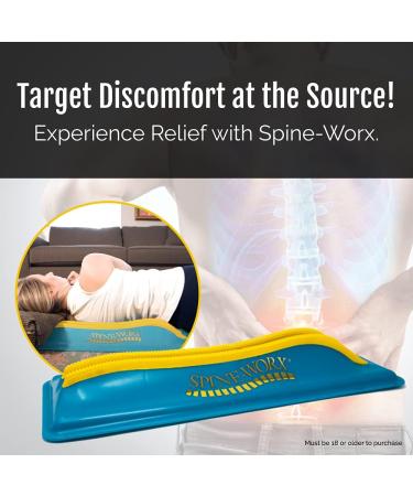 Spine-Worx Back Realignment Device for Thoracic and Lumbar Relief | Chiropractic Back Stretcher and Spinal Alignment Support - Buy Online on GoSupps.com