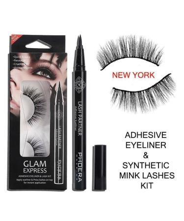 AquaPurity PHOERA 9D Synthetic Mink Lashes & Adhesive Eyeliner Kit | Reusable Waterproof Self-Adhesive Lashes | No Glue Needed - Shop Now - Buy Online on GoSupps.com