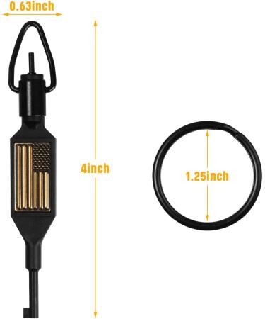 JOTOVO Flat Swivel Handcuff Key - Universal Cuff Key with Detachable Keyring - 2 Pack - Buy Online on GoSupps.com