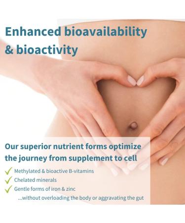 Pure & Essential Vegan Women's Multivitamin with Iron & Methylated Folate | Non-GMO Sustained Release | 60 Tablets (30 Servings) - Buy Online on GoSupps.com