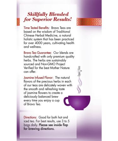 Bravo Tea Cholesterol Health Herbal Tea - Caffeine Free, 20 Bags | Heart Health Support - Buy Online on GoSupps.com