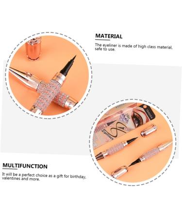 BIUDECO 2pcs Liquid Eyeliner Matte Makeup Pencil Woman Eye Line Pencil Suction Cup Pencil Holder Plastic - Buy Online on GoSupps.com