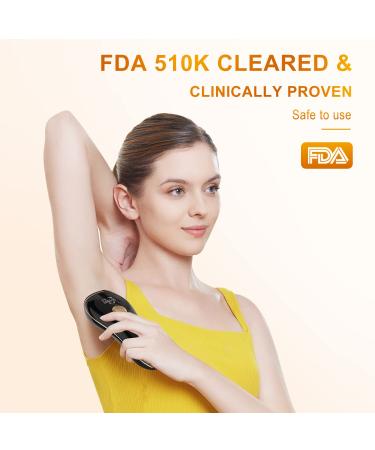 Laser Hair Removal Device for Women - Permanent IPL at-home Hair Removal with 999900 Flashes - Suitable for Facial, Legs, Arms, and Whole Body (Black) - Buy Online on GoSupps.com