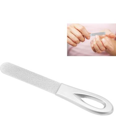 Stainless Steel Nail File Double Sided Design Portable for Travel Home Use Silver - Buy Online on GoSupps.com