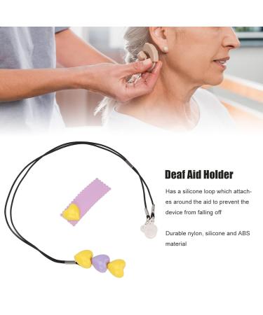 Premium Hearing Aid Clip & Anti-Loss Rope | Nylon Lanyard for Adults & Seniors | BTE Fixation Cable & Sound Amplifier Protection - Buy Online on GoSupps.com
