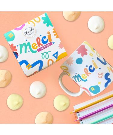 chocodic Chocolate thank you teacher or teaching assistant - Mug with chocolate treats for the end of the school year - 200g (Thank you teacher version)