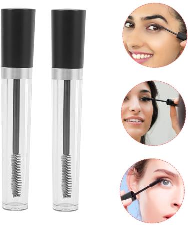 TOVINANNA 2 Sets Empty Mascara Tube with Eyelash Wand Empty Mascara Bottle Mascara Clear Funnel Black Plastic - Buy Online on GoSupps.com