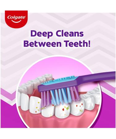 Colgate ZigZag Toothbrush Pack of 6 | Deep Interdental Clean with Multi-Angle Bristles - Medium Size - Buy Online on GoSupps.com