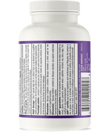 Buy AOR Bacopa Enlighten 60 Veggie Capsules - Enhance Memory & Focus - Buy Online on GoSupps.com