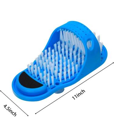 LUITON Foot Scrubber Massager Set - 2 Pack Shower Spa Exfoliating Feet Cleaner Brush for Slipper Massage, Ideal for Cleaning and Exfoliation - Buy Online on GoSupps.com