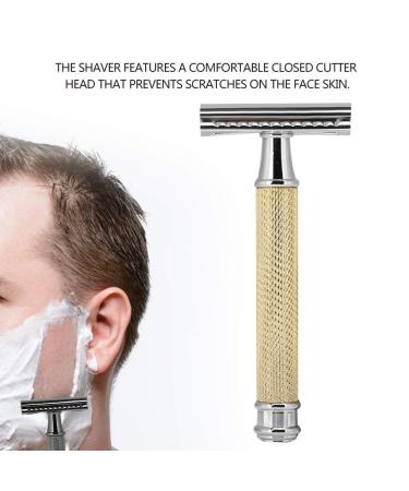 Buy Gold-Coloured Metal Household Men's Razor | Premium Quality Shaving Tool - International Shipping Available - Buy Online on GoSupps.com