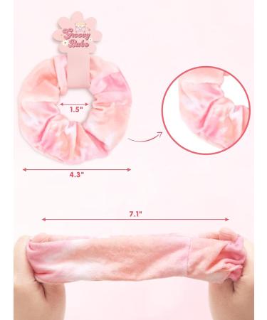 CiyvoLyeen Velvet Tie Dye Hair Scrunchies - 12 Pcs Set for Disco Bachelorette, Hippie Party, 60s 70s Theme - Great Gift for Girls and Women - Buy Online on GoSupps.com