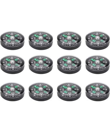 Portable Oil Filled Button Compass 12PCS - Lightweight & Stable for Hiking & Camping - Buy Online on GoSupps.com