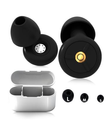 Quiet Ear Plugs Fidelity Hearing Protection for Any occasion Ear Plugs for Noise Reduction Learning Airplanes Motorcycles Work & Noise Sensitivity 6 Ear Tips in S/M/L-25dB-30dB Noise Cancelling -Black Black 1 Count (Pack of 1)