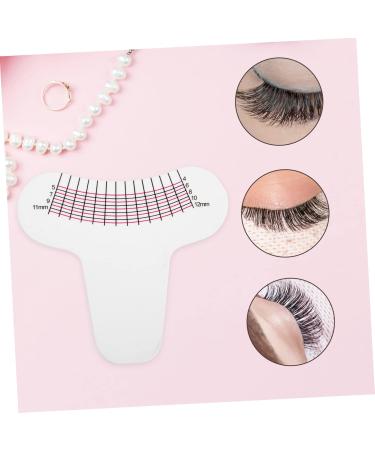 10pcs Tool Eyelash Ruler Card Makeup Mascara Lash Length Ruler Measuring Ruler Make up 3d Sticker - Buy Online on GoSupps.com