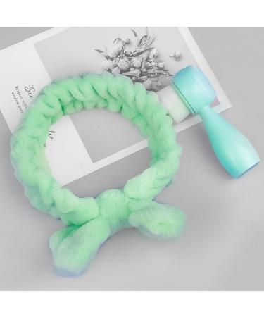 2 in 1 Manual Cleansing Brush Makeup Headband Facial Cleansing Brush Deep Clean Brush Hat for Women  - Buy Online on GoSupps.com