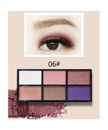Mallofusa 6 Colors Eye Shadow Palette - Shimmer, Matte & Smokey Shades - 0.42 oz Makeup Kit - Buy Online on GoSupps.com