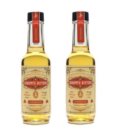 Scrappy's Bitters - Firewater, 5 ounces - Organic Ingredients, Finest Herbs and Zests, No Extracts, Artificial Flavors, Chemicals or Dyes. Made in the USA (2 Pack)
