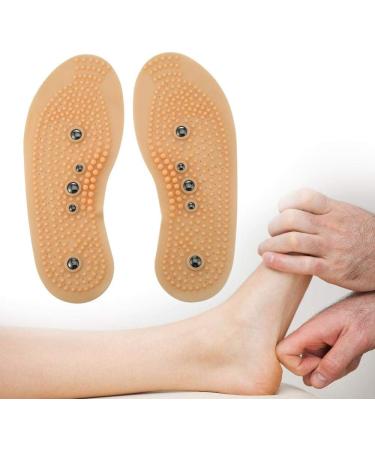 Magnetic Acupressure Insoles for Men Women | Foot Odor Cure Orthotic Shoe Inserts (Size 35-40) - Buy Online on GoSupps.com